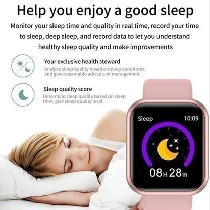 Multifunctional Bluetooth Smartwatch for Men and Women - Y68/D20 with Music, Fitness Tracking, and Sleep Monitoring Features