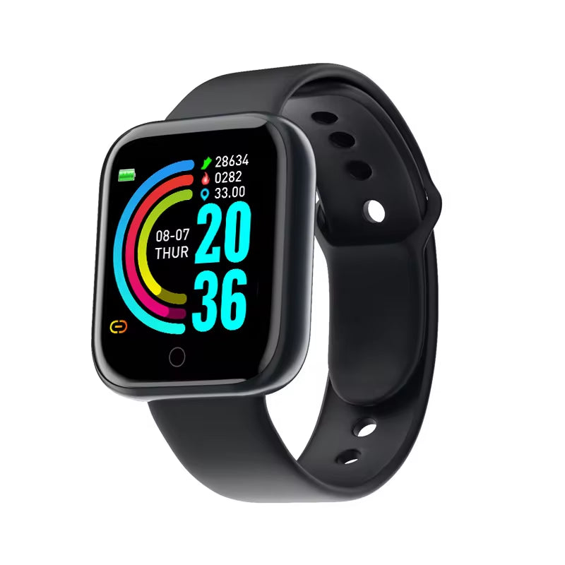 Multifunctional Bluetooth Smartwatch for Men and Women - Y68/D20 with Music, Fitness Tracking, and Sleep Monitoring Features