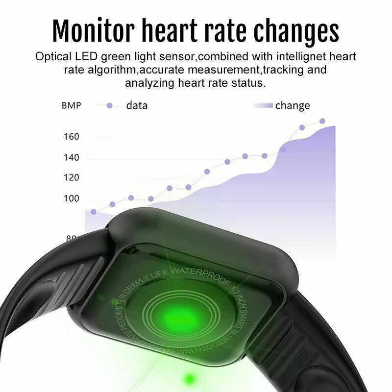 Multifunctional Bluetooth Smartwatch for Men and Women - Y68/D20 with Music, Fitness Tracking, and Sleep Monitoring Features